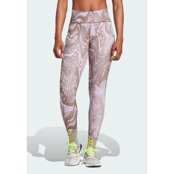Adidas Stella McCartney TruePurpose Optime Training 7/8 Leggings Medium Printed - Picture 1 of 9